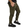 JEANS CARGO ME ΚΟΡΔΟΝΙ  JEANS ARMY GREEN 18 TONY BACKER