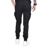 AL FRANCO JEANS CARGO BLACK KS22-95FS    