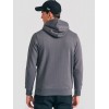 FUNKY BUDDHA Ανδρική φούτερ ζακέτα με κουκούλα  FBM012-001-06 DK GREY