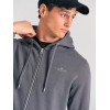 FUNKY BUDDHA Ανδρική φούτερ ζακέτα με κουκούλα  FBM012-001-06 DK GREY