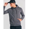 FUNKY BUDDHA Ανδρική φούτερ ζακέτα με κουκούλα  FBM012-001-06 DK GREY