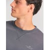 FUNKY BUDDHAΑνδρικό φούτερ με τυπωμένο logo - The essentials FBM012-003-06 DK GREY FUNKY BUDDHAΑνδρικό φούτερ με τυπωμένο logo - The essentials FBM012-003-06 DK GREY