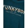 FUNKY BUDDHA Ανδρικό φούτερ λαιμόκοψη με τυπωμένο logo FBM012-007-06DARK SEA 