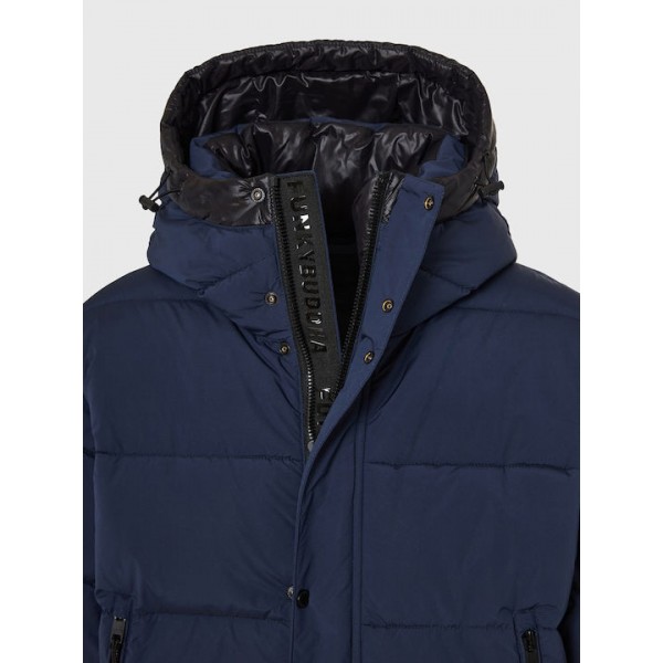 FUNKY BUDDHA Ανδρικό puffer μπουφάν με κουκούλα FBM012-031-01 BLUE FUNKY BUDDHA Ανδρικό puffer μπουφάν με κουκούλα FBM012-031-01 BLUE