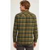 FUNKY BUDDHA Ανδρικό βαμβακερό καρό πουκάμισο FBM012-029-05 DUSTY OLIVE