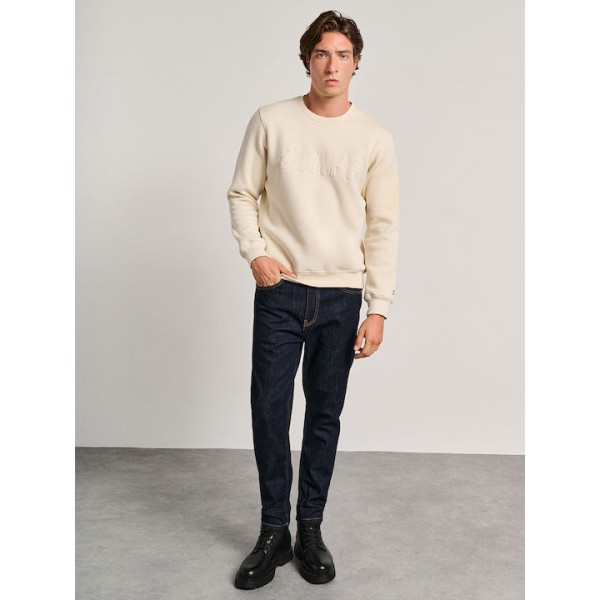 STAFF JEANS Ανδρικό Φούτερ Λαιμοκοψη 64-112.054 CREAM STAFF JEANS Ανδρικό Φούτερ Λαιμοκοψη 64-112.054 CREAM