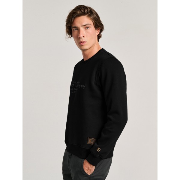 STAFF JEANS Ανδρικό Φούτερ Λαιμοκοψη 64-111.054 BLACK STAFF JEANS Ανδρικό Φούτερ Λαιμοκοψη 64-111.054 BLACK