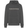 FUNKY BUDDHA Φούτερ με κουκούλα και τύπωμα στο στήθος FBM012-074-06 DK GREY FUNKY BUDDHA Φούτερ με κουκούλα και τύπωμα στο στήθος FBM012-074-06 DK GREY