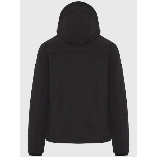 FUNKY BUDDHA Ανδρικό casual μπουφάν με κουκούλα BLACK FBM012-015-01 FUNKY BUDDHA Ανδρικό casual μπουφάν με κουκούλα BLACK FBM012-015-01