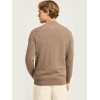 FUNKY BUDDHA Ανδρικό μονόχρωμο half-zip πλεκτό πουλόβερ CIGAR MEL FBM012-003-09 FUNKY BUDDHA Ανδρικό μονόχρωμο half-zip πλεκτό πουλόβερ CIGAR MEL FBM012-003-09