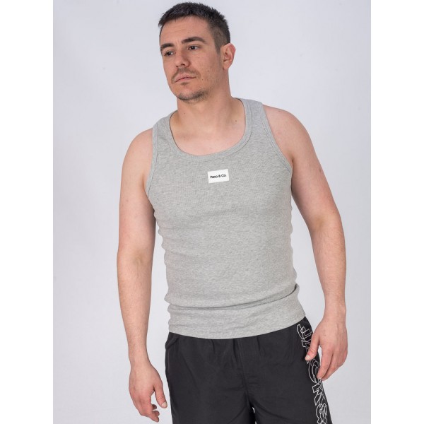 PACO & CO ΑΝΔΡΙΚΟ ΑΜΑΝΙΚΟ T-SHIRT GREY 2431067 PACO & CO ΑΝΔΡΙΚΟ ΑΜΑΝΙΚΟ T-SHIRT GREY 2431067