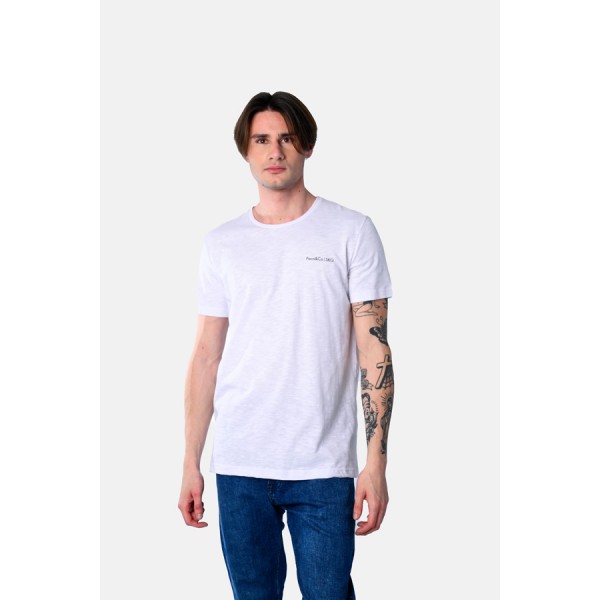 PACO & CO ΑΝΔΡΙΚΟ ΚΟΝΤΟΜΑΝΙΚΟ T-SHIRT 2531016 WHITE