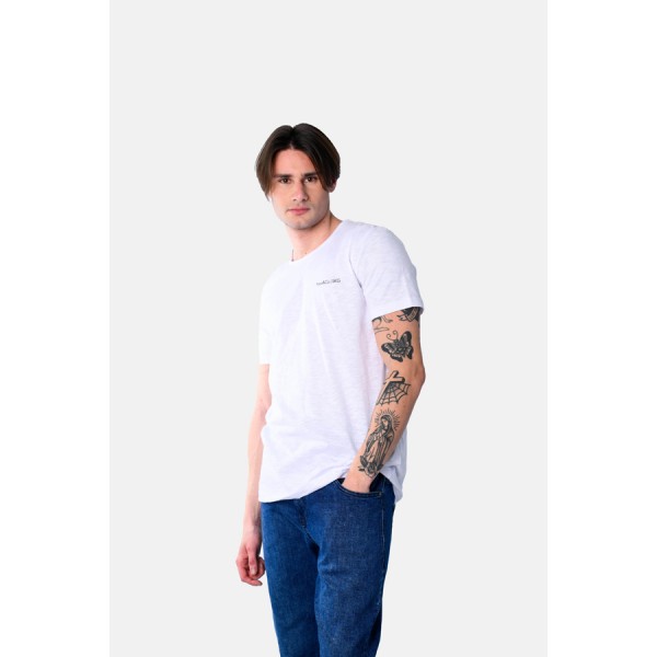 PACO & CO ΑΝΔΡΙΚΟ ΚΟΝΤΟΜΑΝΙΚΟ T-SHIRT 2531016 WHITE