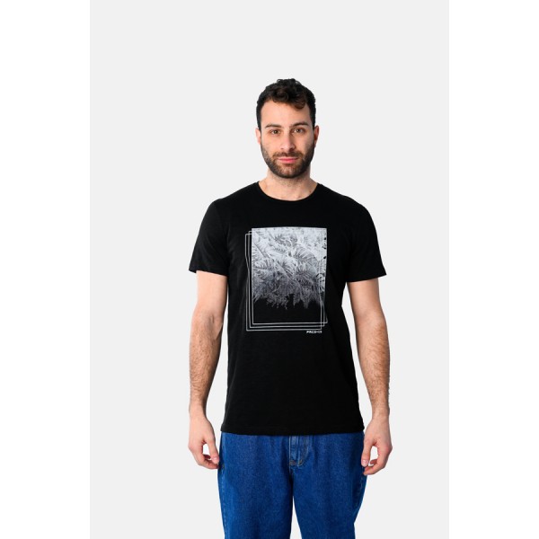 PACO & CO ΑΝΔΡΙΚΟ ΚΟΝΤΟΜΑΝΙΚΟ T-SHIRT 2531020 BLACK