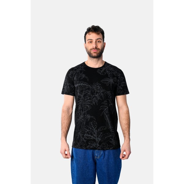 PACO & CO ΑΝΔΡΙΚΟ ΚΟΝΤΟΜΑΝΙΚΟ T-SHIRT 2531022 BLACK