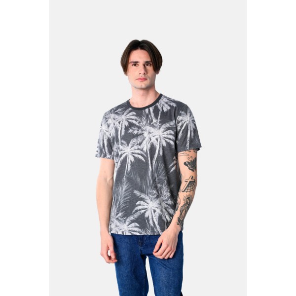 PACO & CO ΑΝΔΡΙΚΟ ΚΟΝΤΟΜΑΝΙΚΟ T-SHIRT 2531061 ANTHRACITE