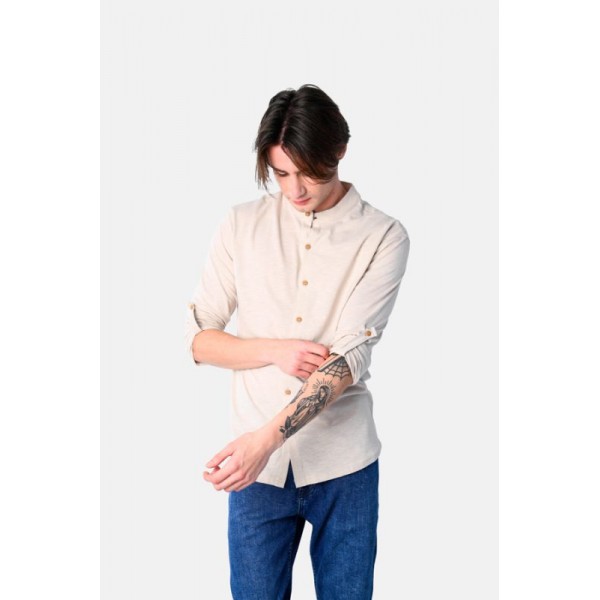 PACO & CO ΑΝΔΡΙΚΟ ΠΟΥΚΑΜΙΣΟ BEIGE 2531065 PACO & CO ΑΝΔΡΙΚΟ ΠΟΥΚΑΜΙΣΟ BEIGE 2531065