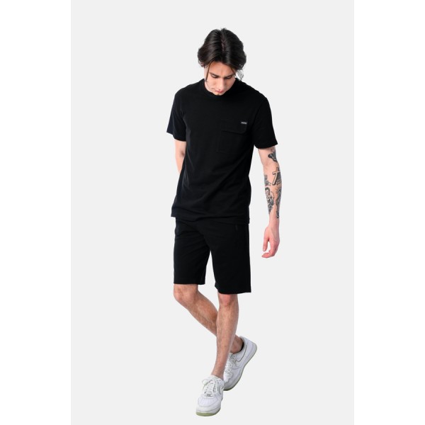 PACO & CO ΑΝΔΡΙΚΟ ΣΕΤ ΚΟΝΤΟΜΑΝΙΚΟ T-SHIRT 2531901 BLACK