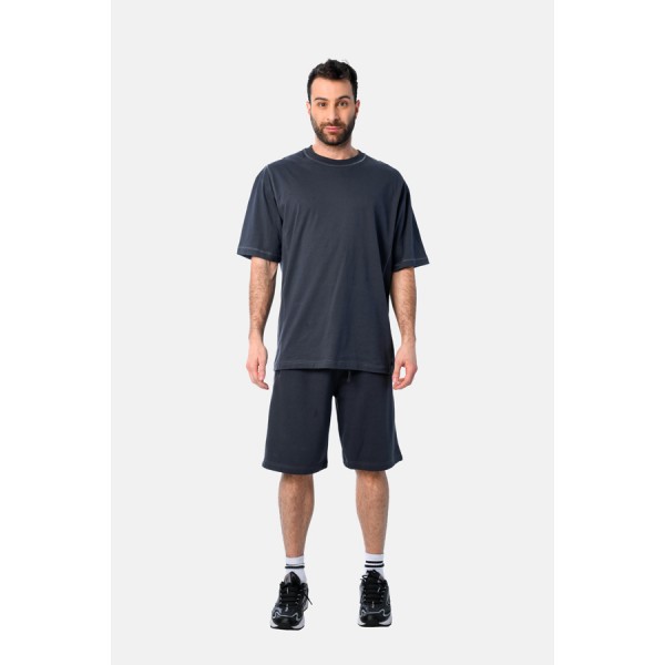 PACO & CO ΑΝΔΡΙΚΟ ΣΕΤ ΚΟΝΤΟΜΑΝΙΚΟ T-SHIRT 2531904 ANTHRACITE