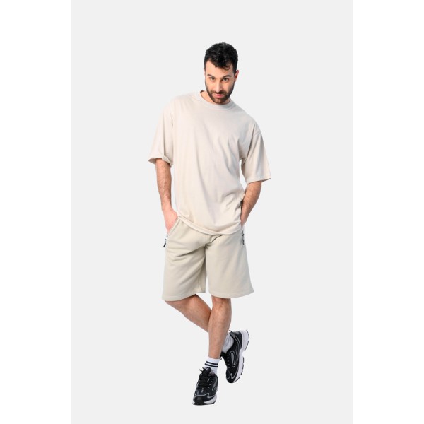 PACO & CO ΑΝΔΡΙΚΟ ΣΕΤ ΚΟΝΤΟΜΑΝΙΚΟ T-SHIRT 2531904 BEIGE PACO & CO ΑΝΔΡΙΚΟ ΣΕΤ ΚΟΝΤΟΜΑΝΙΚΟ T-SHIRT 2531904 BEIGE