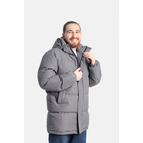 PACO ΜΠΟΥΦΑΝ PARKA ΜΑΚΡΥ ΑΝΔΡΙΚΟ GREY 2598204 PACO ΜΠΟΥΦΑΝ PARKA ΜΑΚΡΥ ΑΝΔΡΙΚΟ GREY 2598204