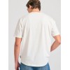 FUNKY BUDDHA ΑΝΔΡΙΚΟ KONTOMANIKO T-SHIRT OFF WHITE FBM011-049-04 FUNKY BUDDHA ΑΝΔΡΙΚΟ KONTOMANIKO T-SHIRT OFF WHITE FBM011-049-04
