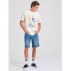 FUNKY BUDDHA ΑΝΔΡΙΚΟ KONTOMANIKO T-SHIRT OFF WHITE FBM011-049-04 FUNKY BUDDHA ΑΝΔΡΙΚΟ KONTOMANIKO T-SHIRT OFF WHITE FBM011-049-04