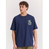 FUNKY BUDDHA ΑΝΔΡΙΚΟ KONTOMANIKO T-SHIRT NAVY FBM011-055-04 FUNKY BUDDHA ΑΝΔΡΙΚΟ KONTOMANIKO T-SHIRT NAVY FBM011-055-04