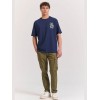 FUNKY BUDDHA ΑΝΔΡΙΚΟ KONTOMANIKO T-SHIRT NAVY FBM011-055-04 FUNKY BUDDHA ΑΝΔΡΙΚΟ KONTOMANIKO T-SHIRT NAVY FBM011-055-04