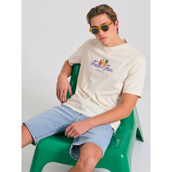 FUNKY BUDDHA ΑΝΔΡΙΚΗ ΒΕΡΜΟΥΔΑ JEAN LT BLUE FBM011-070-03