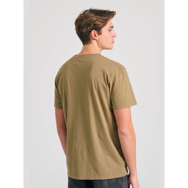 FUNKY BUDDHA ΑΝΔΡΙΚΟ ΚΟΝΤΟΜΑΝΙΚΟ T-SHIRT OREGANO FBM011-097-04 FUNKY BUDDHA ΑΝΔΡΙΚΟ ΚΟΝΤΟΜΑΝΙΚΟ T-SHIRT OREGANO FBM011-097-04
