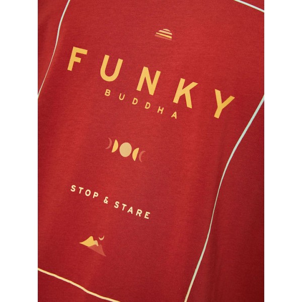 FUNKY BUDDHA ΑΝΔΡΙΚΟ ΚΟΝΤΟΜΑΝΙΚΟ T-SHIRT SPICE BROWN FBM011-097-04 FUNKY BUDDHA ΑΝΔΡΙΚΟ ΚΟΝΤΟΜΑΝΙΚΟ T-SHIRT SPICE BROWN FBM011-097-04