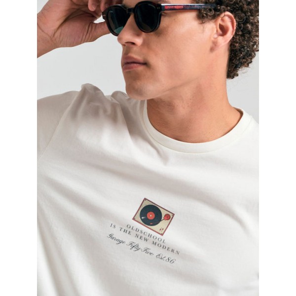 GARAGE 55 ΑΝΔΡΙΚΟ ΚΟΝΤΟΜΑΝΙΚΟ T-SHIRT GAM011-523-04 OFF WHITE GARAGE 55 ΑΝΔΡΙΚΟ ΚΟΝΤΟΜΑΝΙΚΟ T-SHIRT GAM011-523-04 OFF WHITE