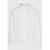 FUNKY BUDDHA ΑΝΔΡΙΚΟ ΜΑΚΡΥΜΑΝΙΚΟ ΛΙΝΟ ΠΟΥΚΑΜΙΣΟ WHITE FBM011-003-05 FUNKY BUDDHA ΑΝΔΡΙΚΟ ΜΑΚΡΥΜΑΝΙΚΟ ΛΙΝΟ ΠΟΥΚΑΜΙΣΟ WHITE FBM011-003-05