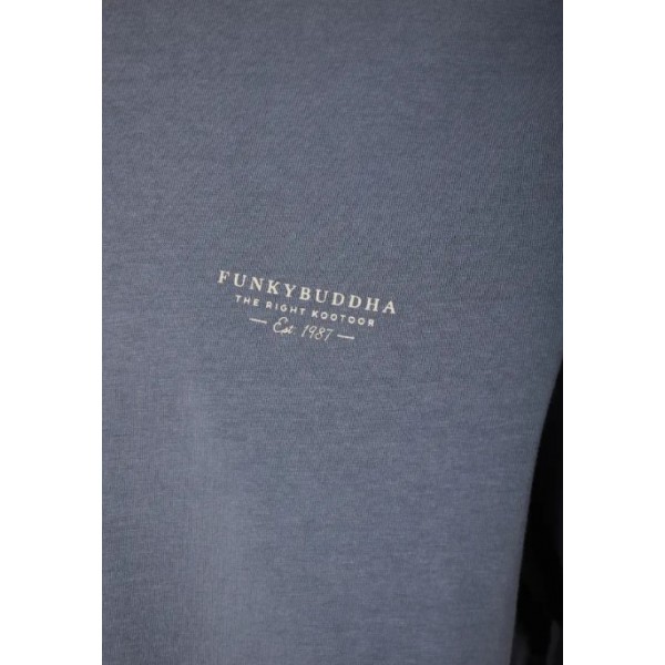 FUNKY BUDDHA ΑΝΔΡΙΚΗ ΜΠΛΟΥΖΑ STEEL GREY FBM011-002-04 FUNKY BUDDHA ΑΝΔΡΙΚΗ ΜΠΛΟΥΖΑ STEEL GREY FBM011-002-04