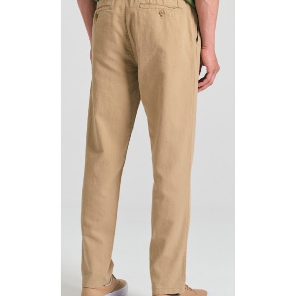 SHOPBRAND Ανδρικό λινό Παντελόνι Μπεζ SHOPBRAND Ανδρικό λινό Παντελόνι Μπεζ