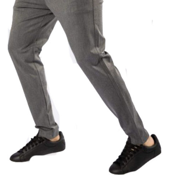 AL FRANCO CHINO ΠΑΝΤΕΛΟΝΙ DARK GREY ΜΕ ΚΟΡΔΟΝΙ 007