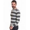 SMART FASHION  ΑΝΔΡΙΚΗ ΠΛΕΧΤΗ ΜΠΛΟΥΖΑ LT GREY 44-206-021