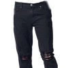 BLACK JEANS  TROUSERS ΜΕ ΣΚΙΣΙΜΑΤΑ ΣΤΟ ΓΟΝΑΤΟ Y380
