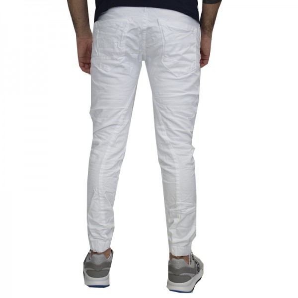 BACK 2 JEANS WHITE DENIM PANTS B6B ΑΣΠΡΟ ΠΑΝΤΕΛΟΝΙ 