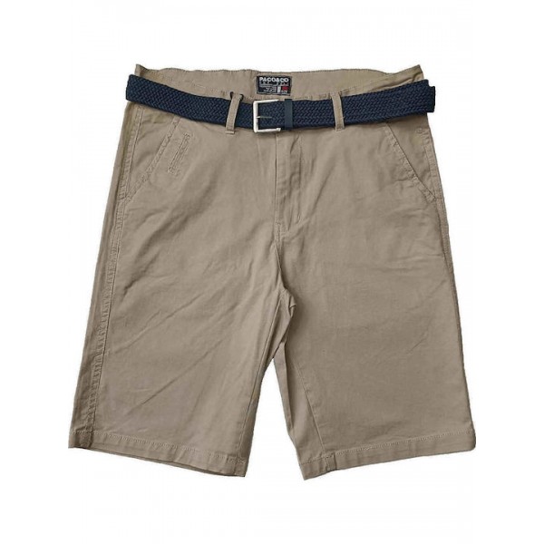 PACO & CO Ανδρική Βερμούδα Chino Khaki  2548411 KHAKI