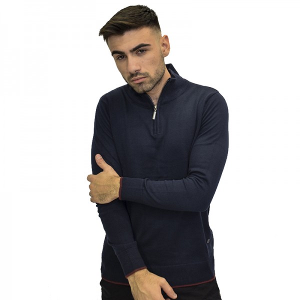 GREENWOOD ΜΑΚΡΥΜΑΝΙΚΗ ΜΠΛΟΥΖΑ BLUE NAVY ΜΕ ΦΕΡΜΟΥΑΡ 061002992