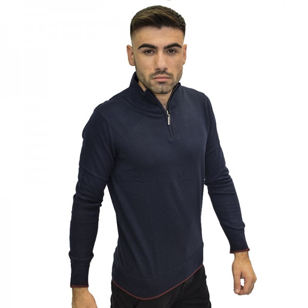 GREENWOOD ΜΑΚΡΥΜΑΝΙΚΗ ΜΠΛΟΥΖΑ BLUE NAVY ΜΕ ΦΕΡΜΟΥΑΡ 061002992