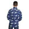 ROYAL ΠΟΥΚΑΜΙΣΟ ΜΑΚΡΥΜΑΝΙΚΟ FLOWER BLUE 3298-SEMI ROYAL ΠΟΥΚΑΜΙΣΟ ΜΑΚΡΥΜΑΝΙΚΟ FLOWER BLUE 3298-SEMI