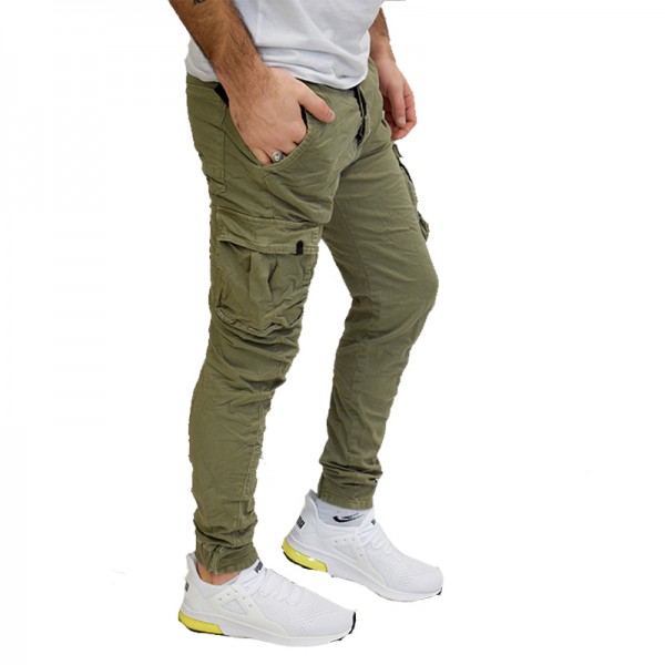 SENIOR JEANS CARGO DARK GREEN GL059R SENIOR JEANS CARGO DARK GREEN GL059R