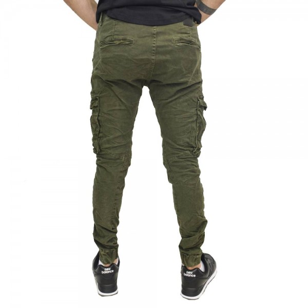 P & J ΑΝΤΡΙΚΟ CARGO ARMY GREEN PJ-012 ΛΑΣΤΙΧΟ ΣΤΟ ΤΕΛΟΣ P & J ΑΝΤΡΙΚΟ CARGO ARMY GREEN PJ-012 ΛΑΣΤΙΧΟ ΣΤΟ ΤΕΛΟΣ
