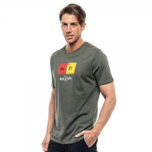 BISTON ΚΟΝΤΟΜΑΝΙΚΟ T-SHIRT ΜΕ ΤΥΠΩΜΑ 47-206-022 KHAKI BISTON ΚΟΝΤΟΜΑΝΙΚΟ T-SHIRT ΜΕ ΤΥΠΩΜΑ 47-206-022 KHAKI