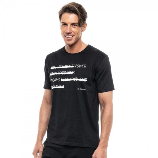 SPLENDID ΚΟΝΤΟΜΑΝΙΚΟ T-SHIRT ΜΕ ΤΥΠΩΜΑ 47-206-043 BLACK SPLENDID ΚΟΝΤΟΜΑΝΙΚΟ T-SHIRT ΜΕ ΤΥΠΩΜΑ 47-206-043 BLACK