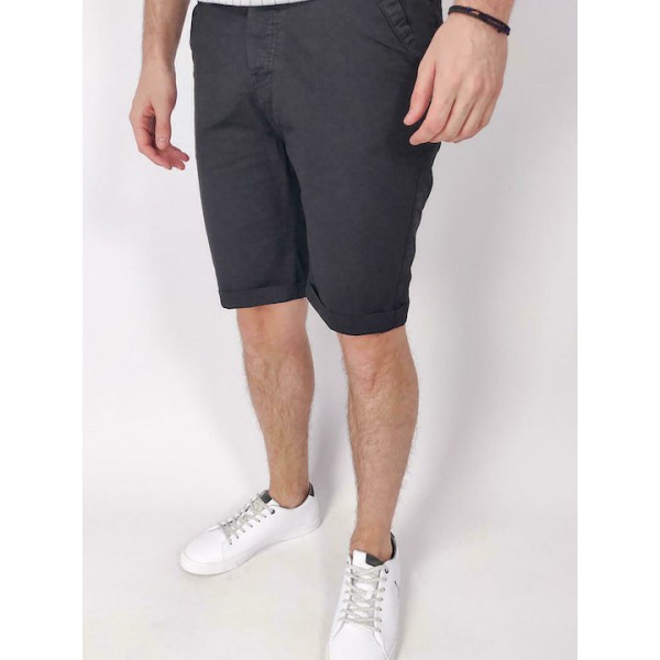 TOP STAR ΑΝΔΡΙΚΗ ΒΕΡΜΟΥΔΑ CHINO ANTHRACITE 18642 TOP STAR ΑΝΔΡΙΚΗ ΒΕΡΜΟΥΔΑ CHINO ANTHRACITE 18642