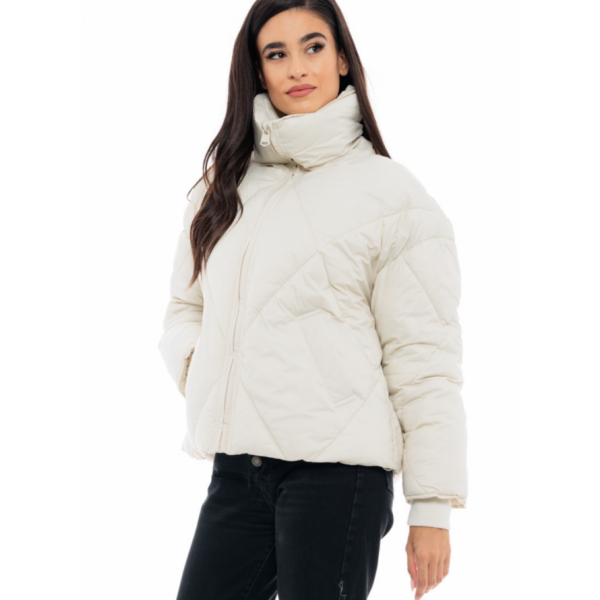 BISTON ΓΥΝΑΙΚΕΙΟ ΜΠΟΥΦΑΝ BOMBER 48-101-048 LIGHT BEIGE